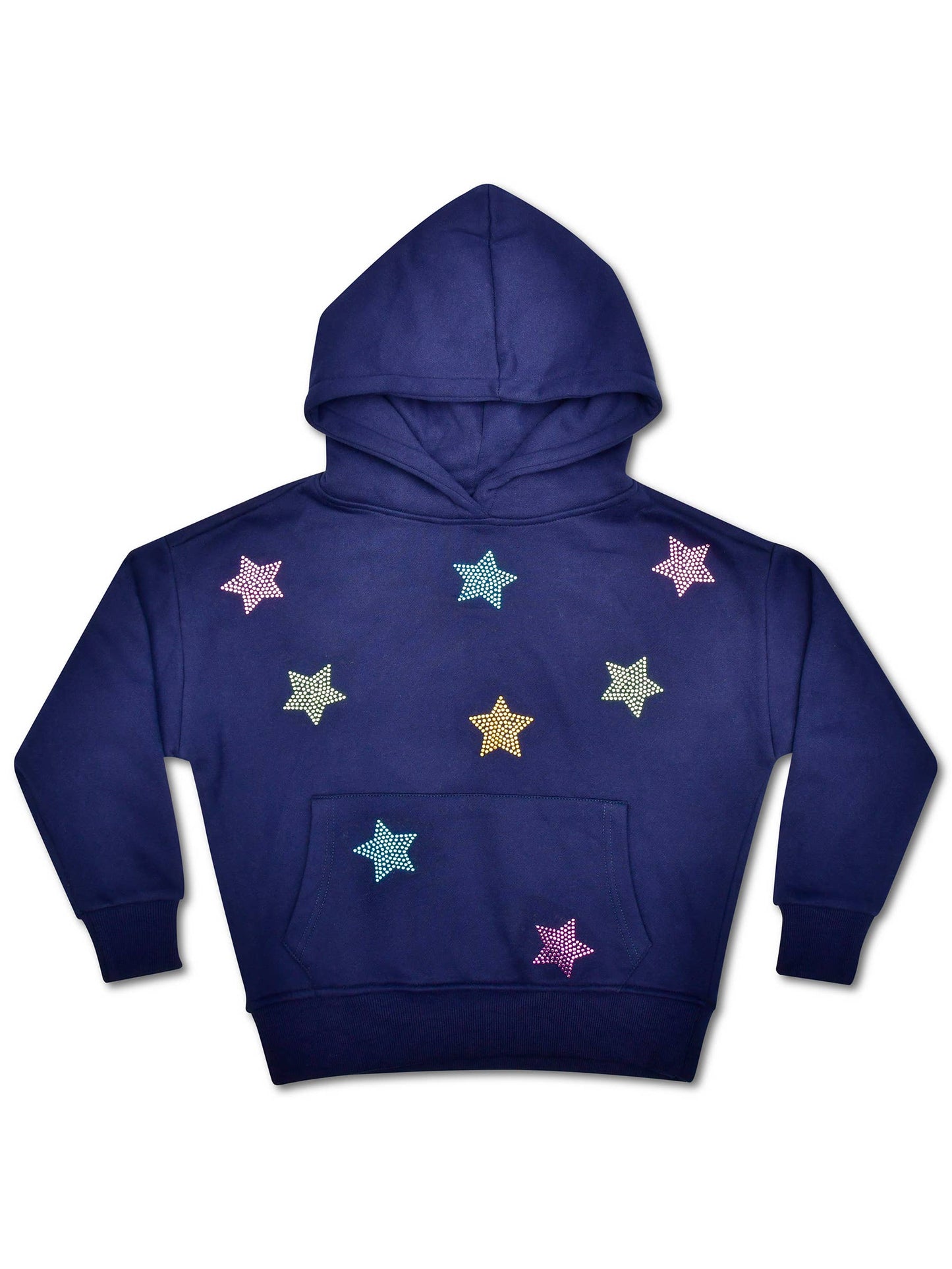 Sparkling Stars Navy Hoodie Sweatshirt