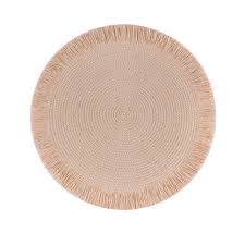 Round Fringed Placemats