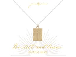 Be Still and Know Cross Necklace