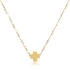 Signature Cross Necklace Gold