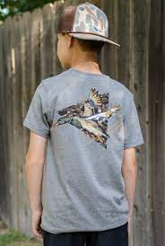 Youth Gray Duck  Short Sleeve