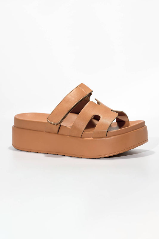Gianna Tan Platform Sandals