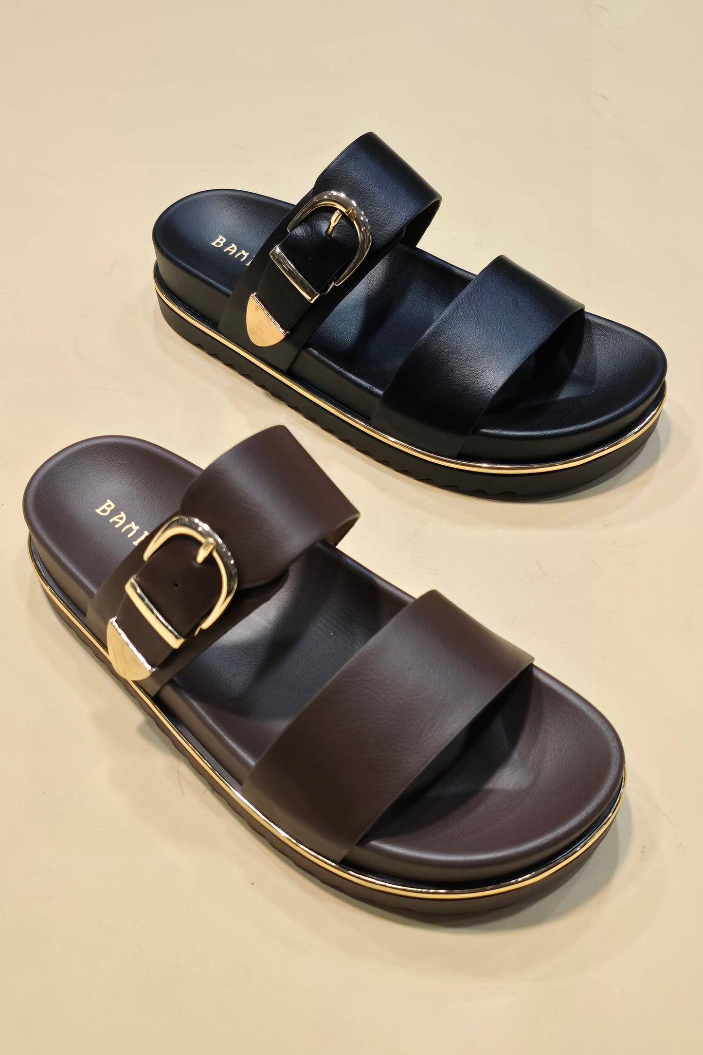 Women's Double-Strap Platform Slide