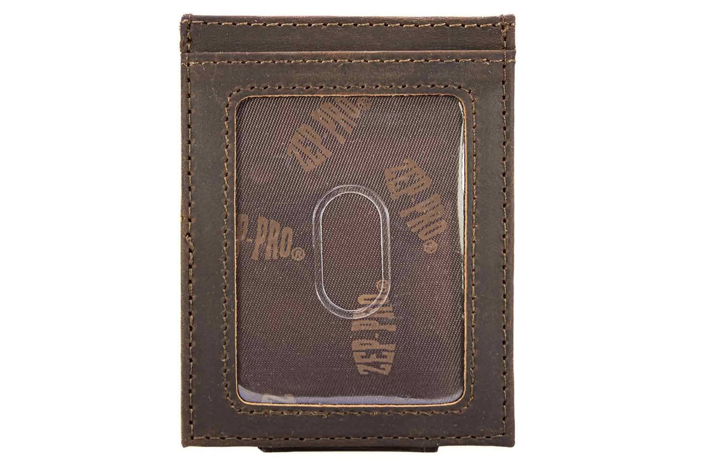 Arkansas Razorbacks Magnetic Front Pocket Leather Wallet.