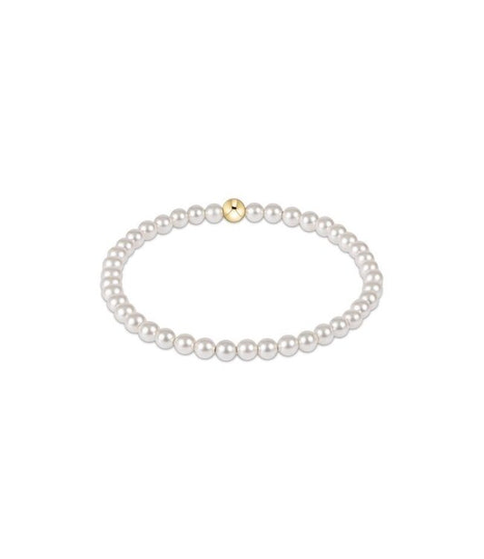 CLASSIC PEARL 4MM BEAD  BRACELET