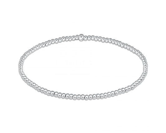 Classic Sterling 2mm Bead Bracelet