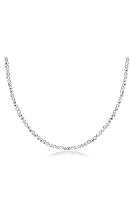 15" Choker Beaded - Classic Sterling 2mm
