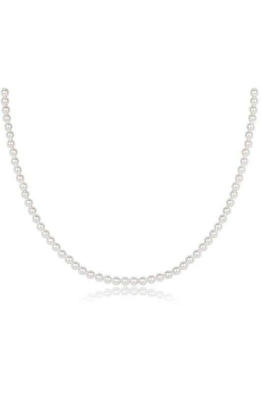 17" CHOKER CLASSIC PEARL 4MM  BEAD