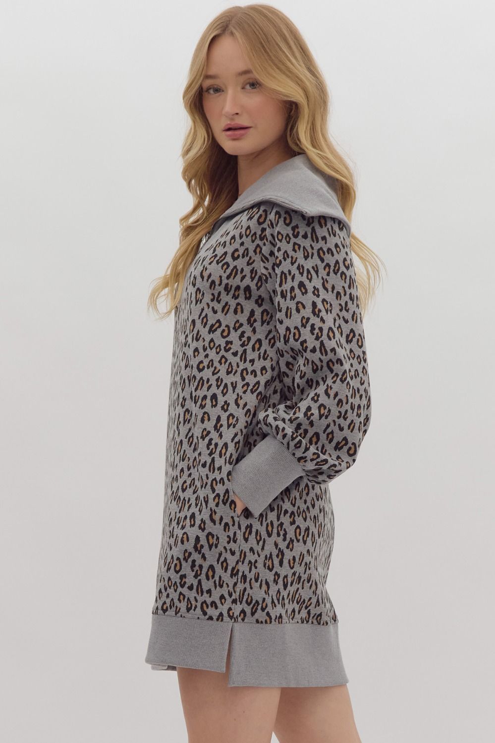 Leopard Sweater Dress