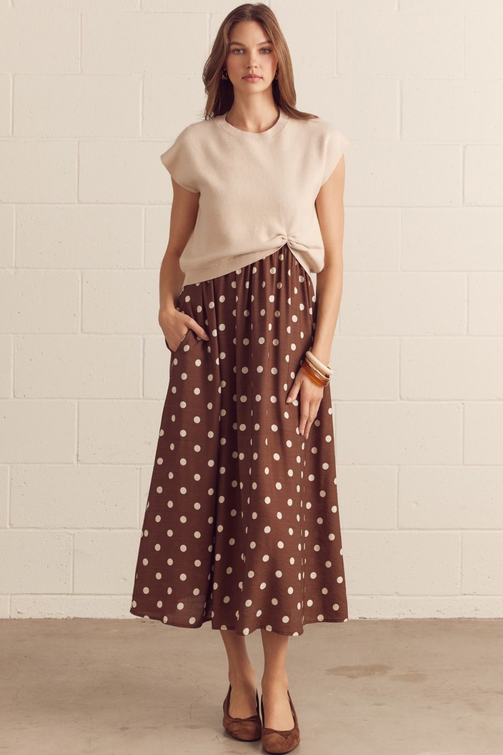 Layered Polka Dot Dress Set