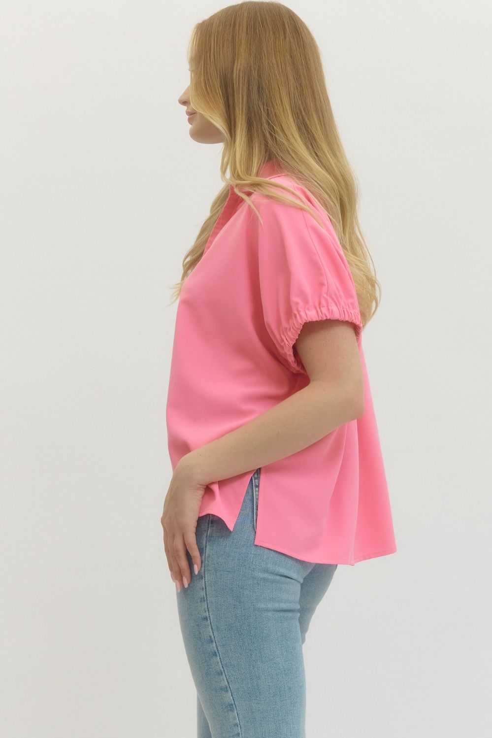 Split Collar Top