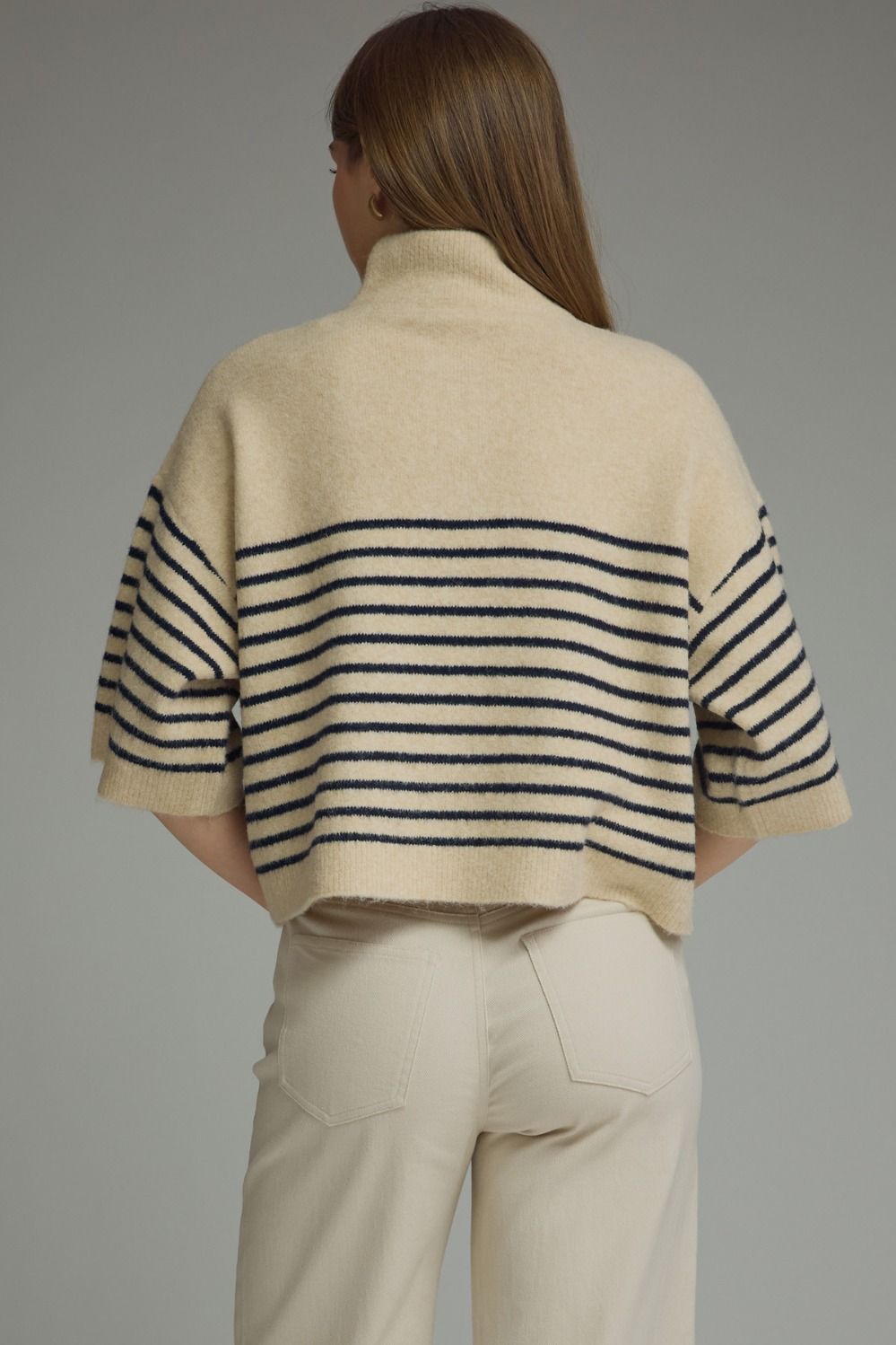 Short Sleeve Button Down Sweater