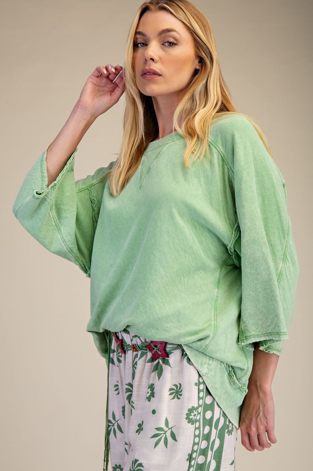 Cotton Gauze Relaxed Top