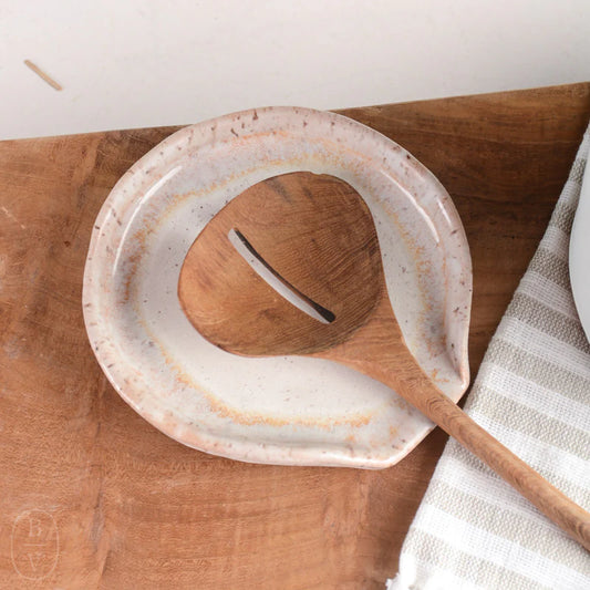 Round Spoon Rest in Dogwood