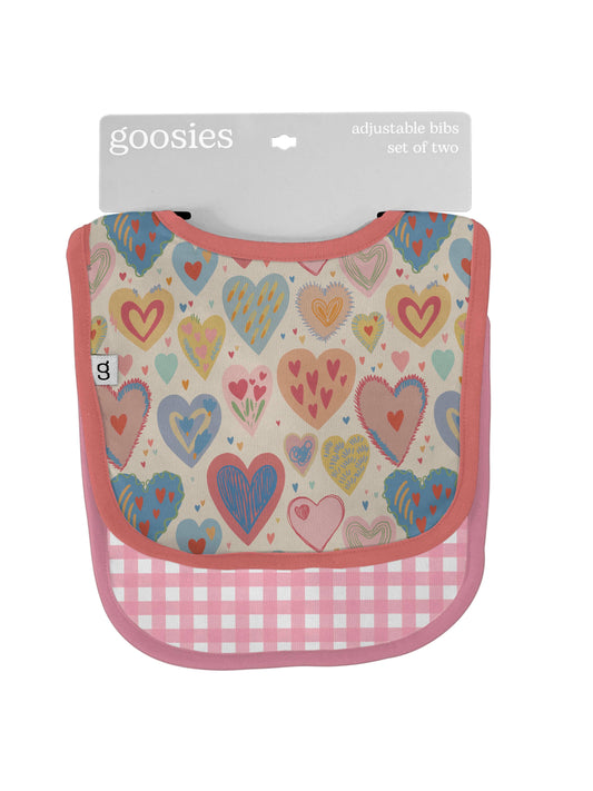 Lovestruck Hearts - Bib Set