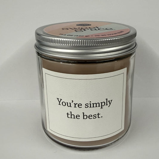 Sweet Grace Statement Jar Candle #053 Simply The Best