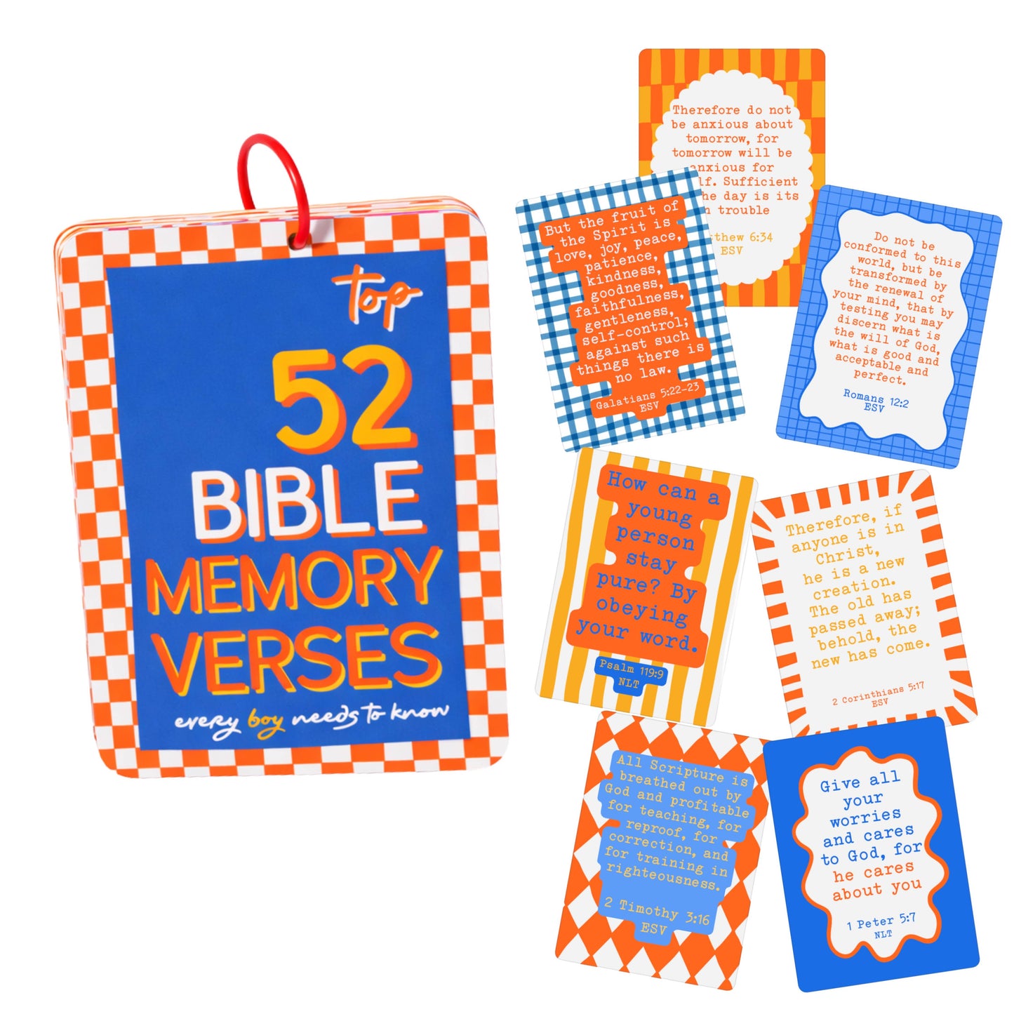 Kids Bible Memory Cards Boy