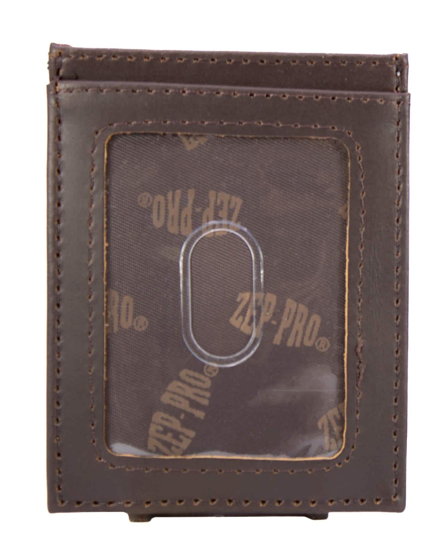 Shotshell Men's Magnetic Front Pocket Old School Camo Leather Wallet.: Brown/Tan Camo