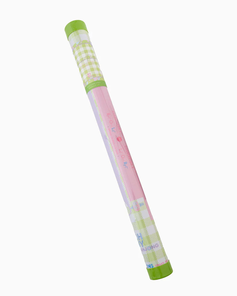 Garden Party Mahjong Mat In Tube