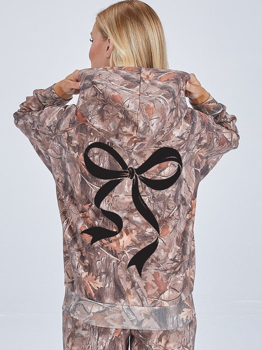 Camo Bow Hoodie