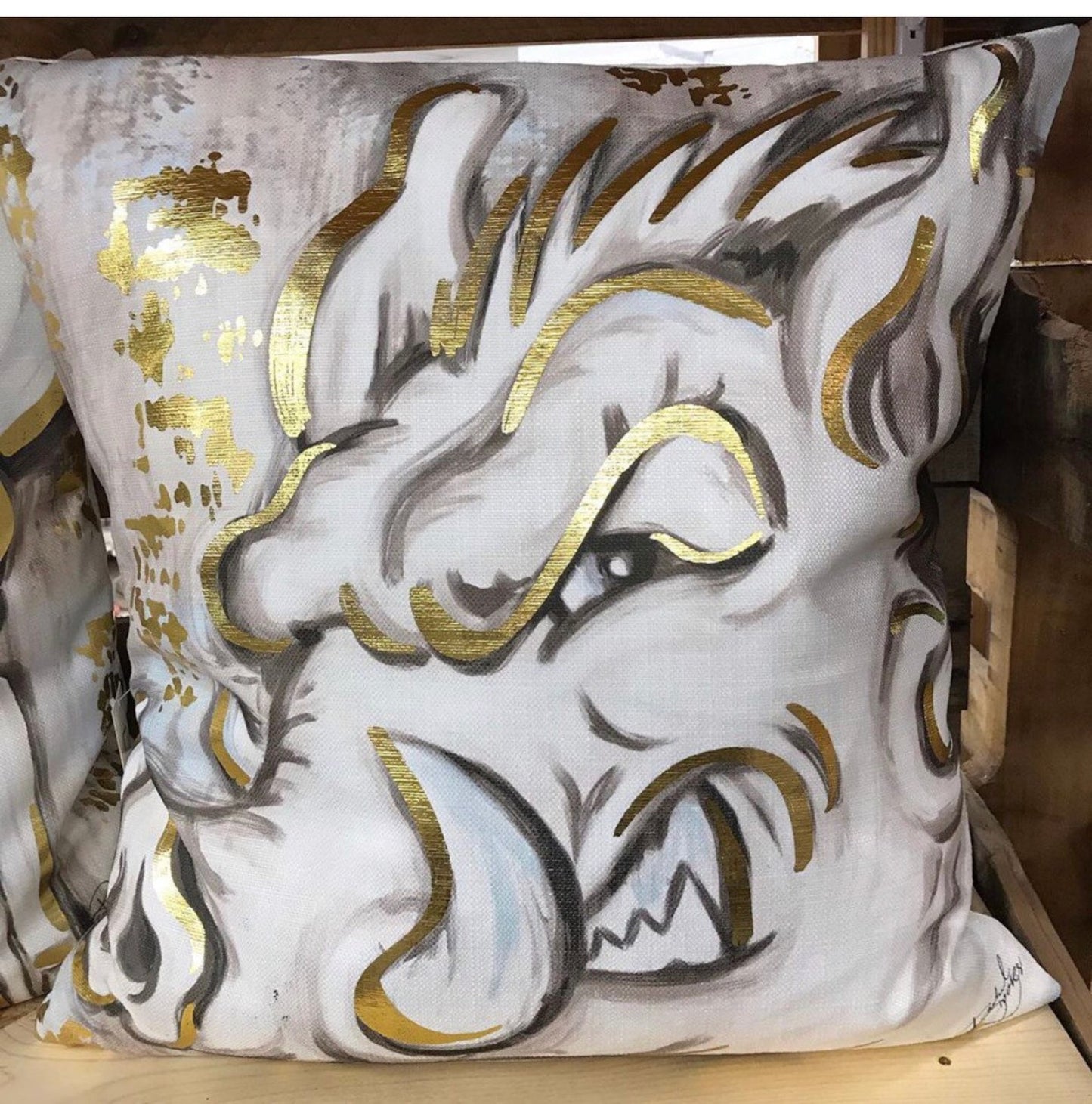 Razorback Gold Foil Pillow