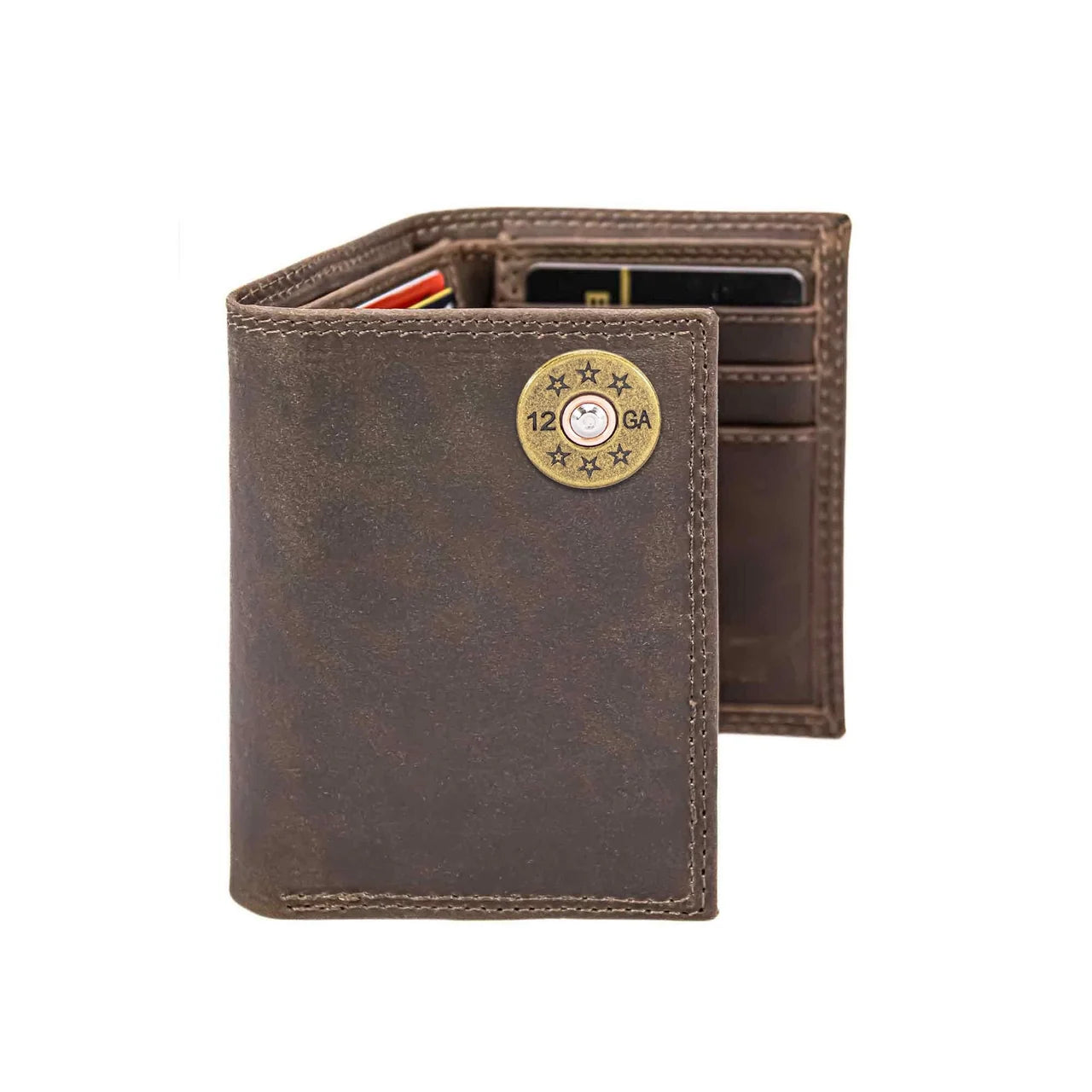 Shotshell Leather Trifold Wallet