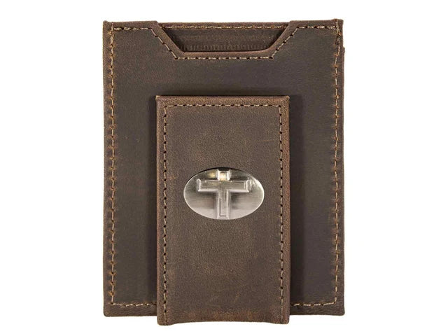 Cross Magnetic Leather Front Pocket Wallet