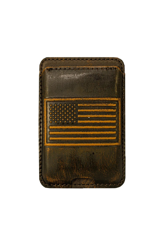 American Flag Magnetic Phone Card Holder