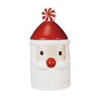 5-1/2" Round x 10"H CeramicSanta Cookie Jar