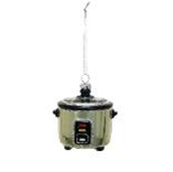 3-1/4"H Glass Slow CookerOrnament w/ Glitter