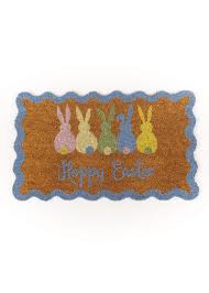 Door Mat Hoppy Easter