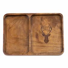 Etched Wood Valet Tray