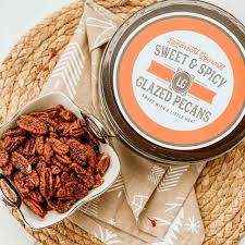 Lambrecht 8oz Spicy Glazed Pecans Gift Tin