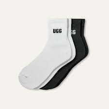 W Quinlin Logo Quarter 2 Pack White/ Black
