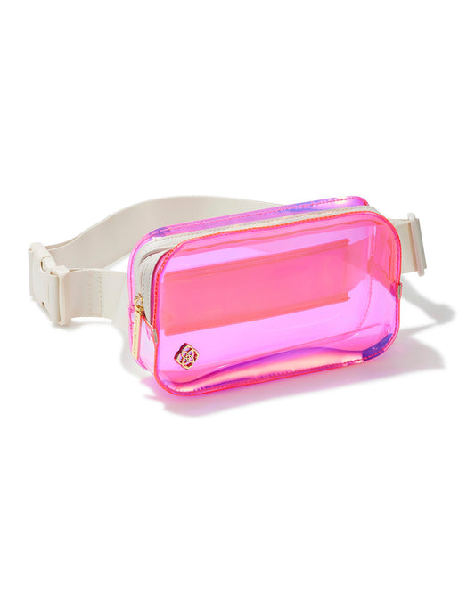 Clear Belt Bag Pink Iridescent