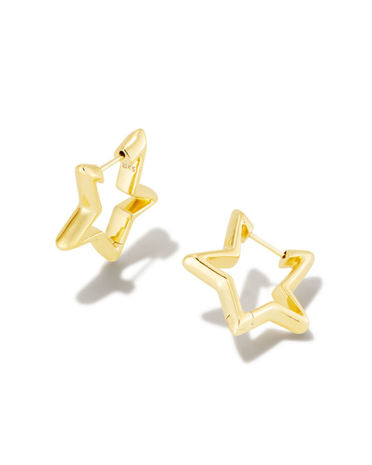 Star Huggie Earring Gold