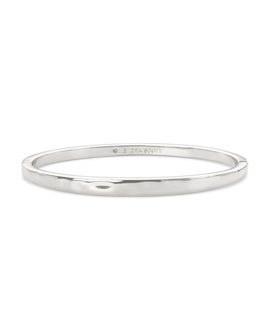 ZORTE BANGLE RHODIUM METAL S/M