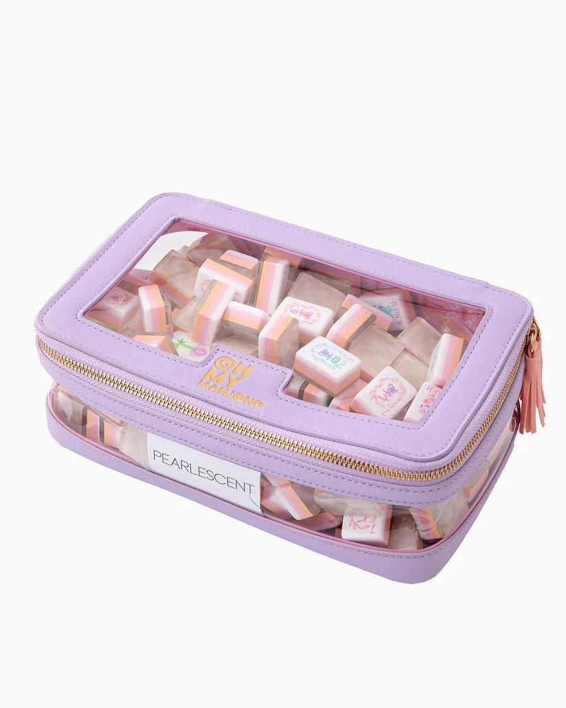 Mahjong Tile Storage Bag Lavender