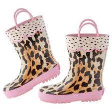 Kids Leopard Rain boot