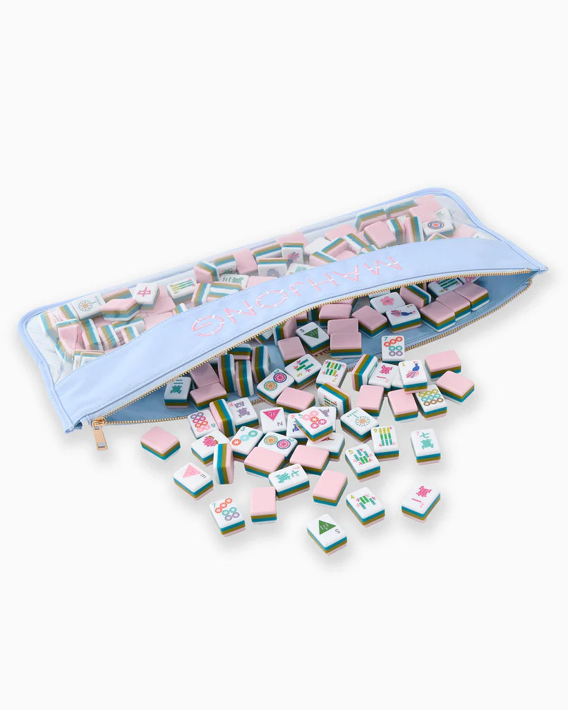 Light Blue Mahjong Bag