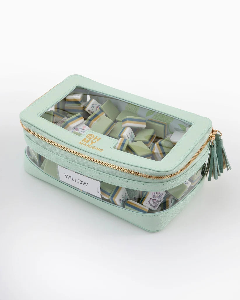 Mahjong Tile Storage Bag Mint