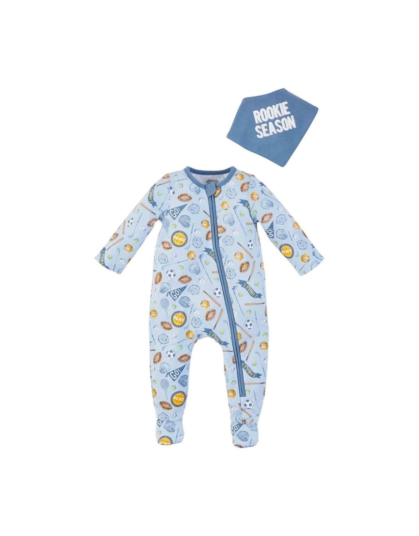 Sports Sleeper and Bib Set