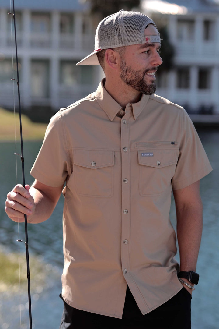 Performance Fishing Shirt in Cobblestone