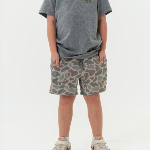 Youth Athletic Shorts Classic Deer Camo