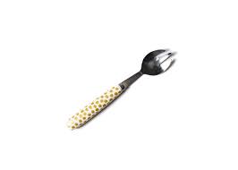 Gold Dot Serving Fork