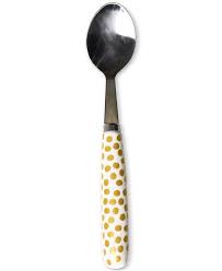Gold Dot Serving Spoon