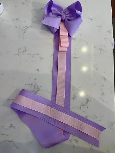 Purple & Pink Bow Holder