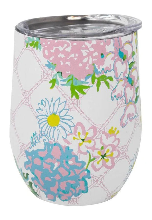 Insulated Stemless Tumbler in Lilly Garden Home