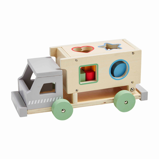 Wood Truck Shape Sorter