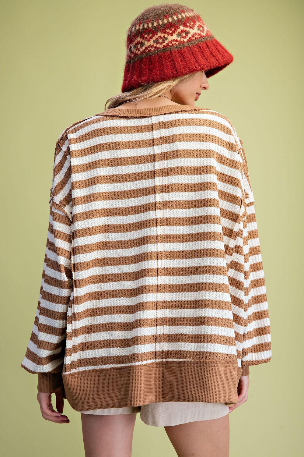 Stripe Thermal Knit Top
